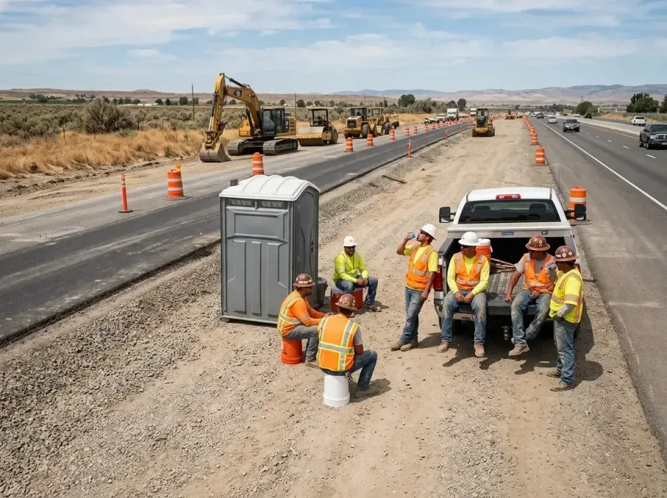 highway-road-construction-crew-007 — frequently asked questions, Porta Potty and Restroom Rentals in Sequim, WA